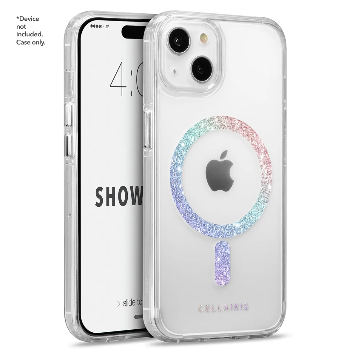 Showcase Halo - iPhone 15 Plus/ iPhone 14 Plus Rainbow Glitter w/ MagSafe Case