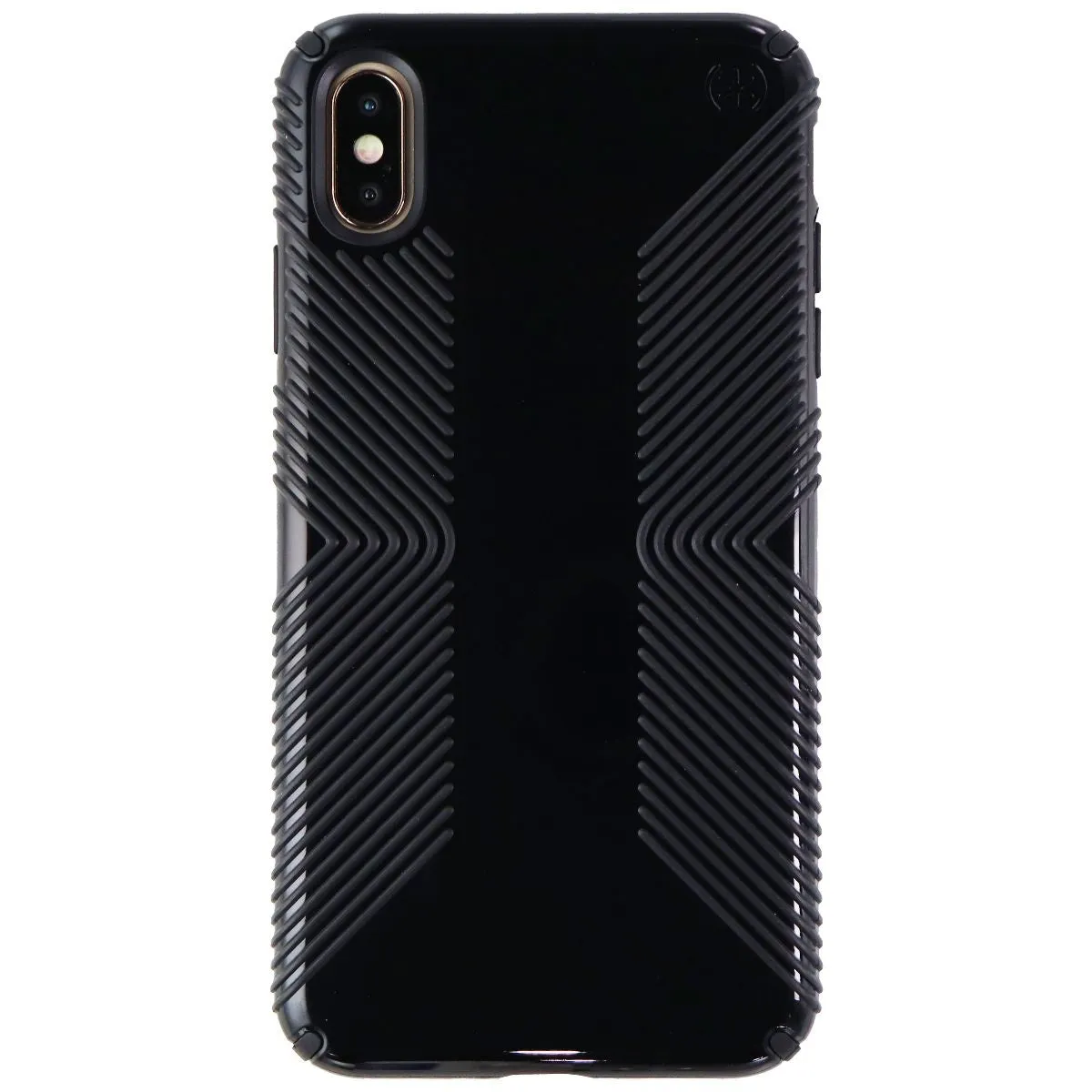 Speck Presidio Glossy Grip Case for Apple iPhone XS Max Smartphones - Black