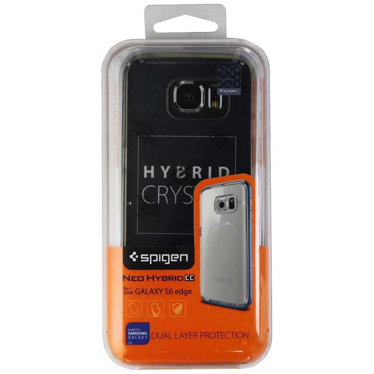 Spigen Neo Hybrid Series Case for Samsung Galaxy S6 Edge - Clear / Gunmetal