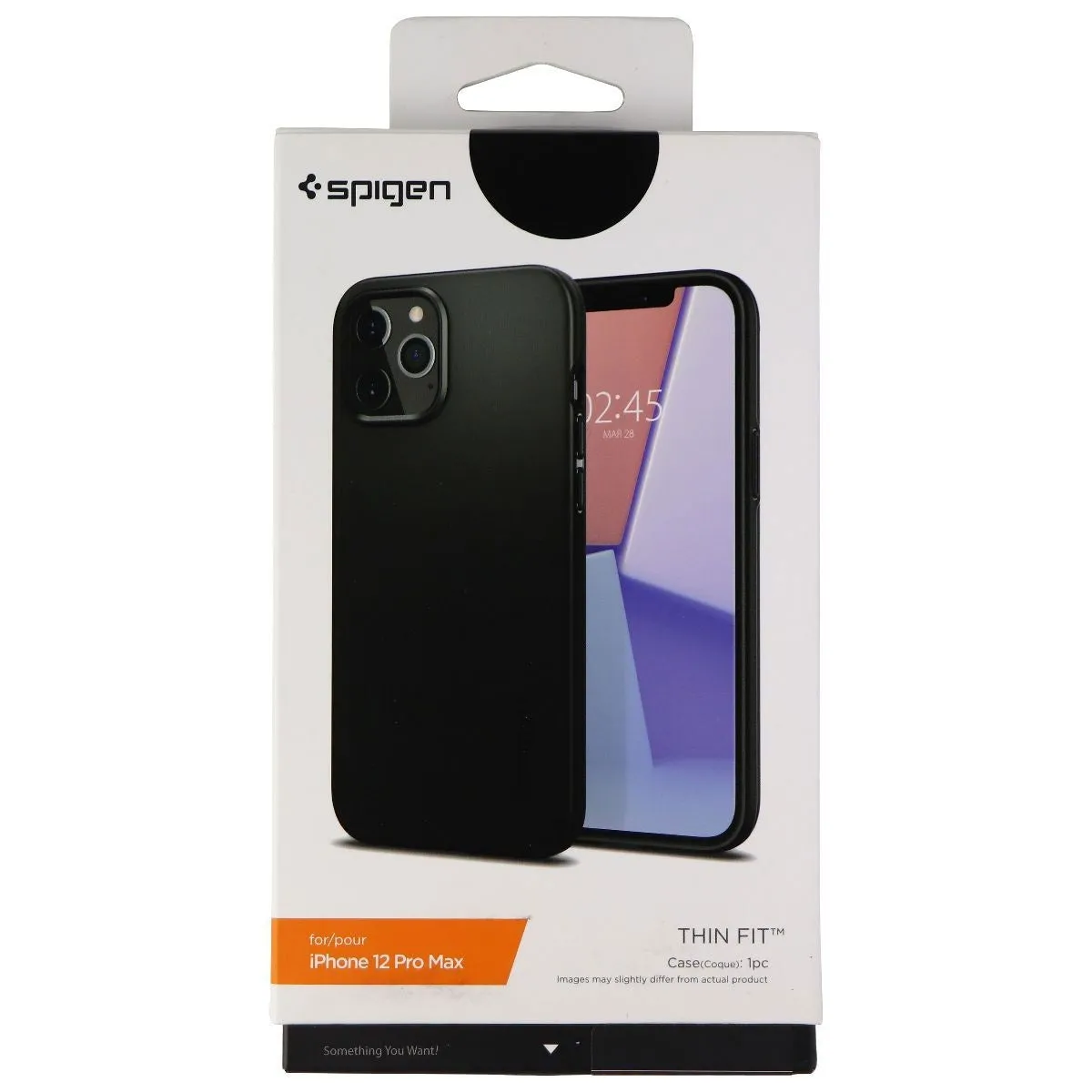 Spigen Thin Fit Series Hard Case for Apple iPhone 12 Pro Max - Black