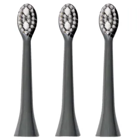 Spotlight Oral Care Sonic Toothbrush Replacement Heads Pack of 3 - Graphite Grey | GREYHEADS