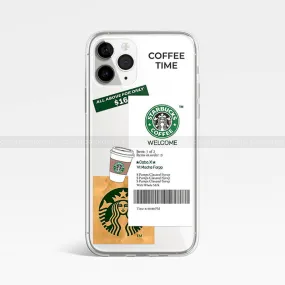 Starbucks Coffee Transparent Silicone Cover