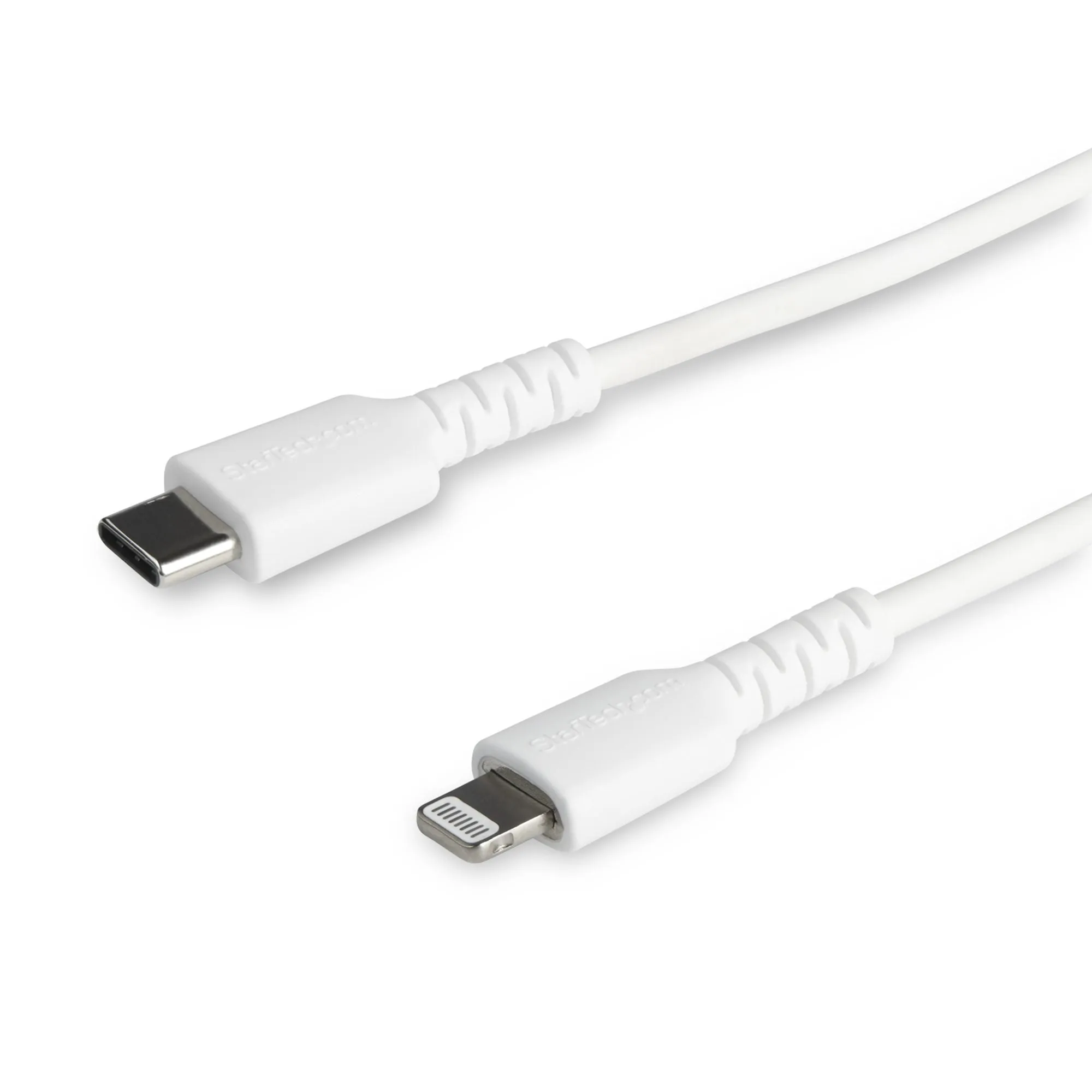 Startech.Com 6 Ft(2M) Durable White Usb-C To Lightning Cable, Heavy Duty Rugged Aramid Fiber Usb Type A To Lightning Cha