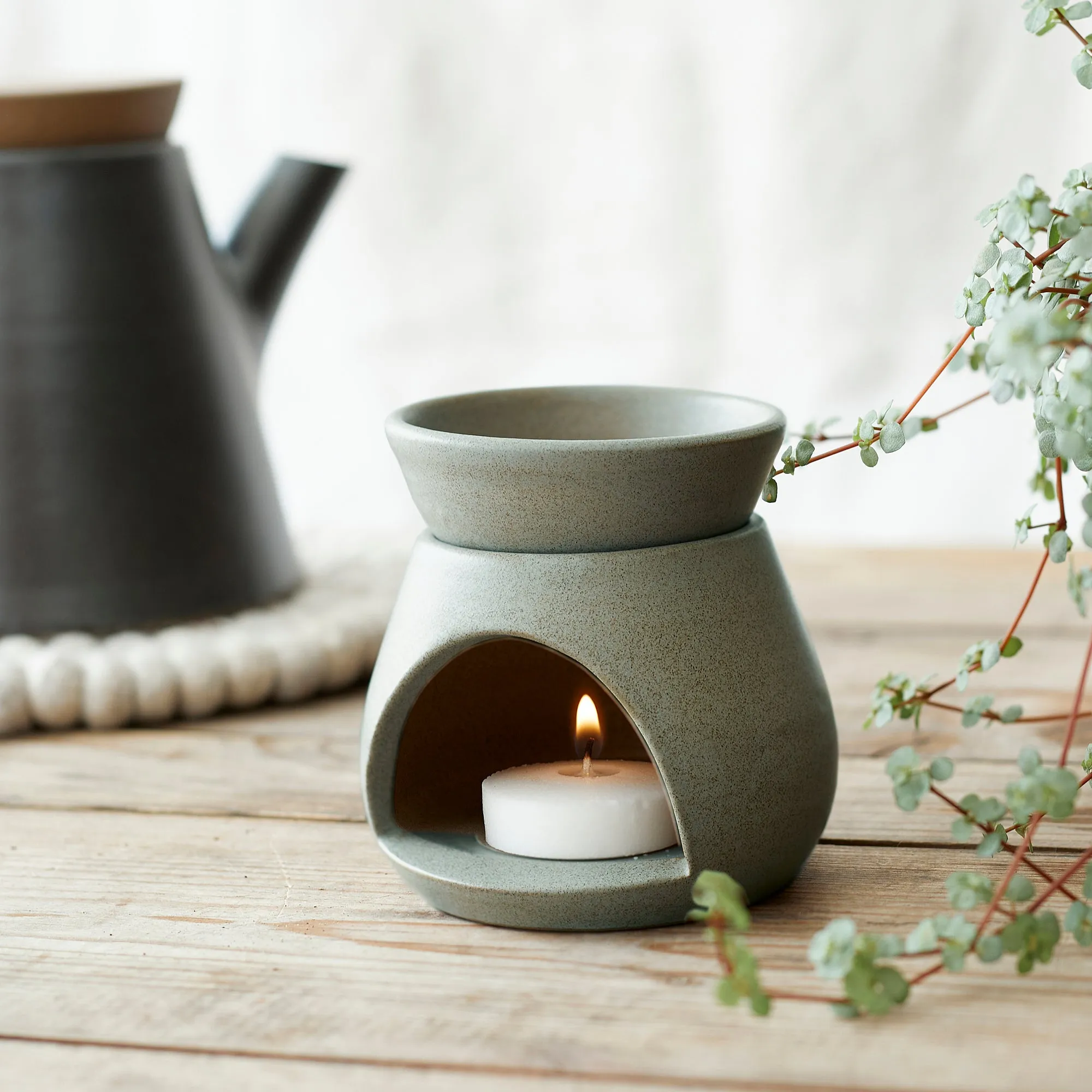 SUNU Stoneware Essential Oil Wax Melt Burner