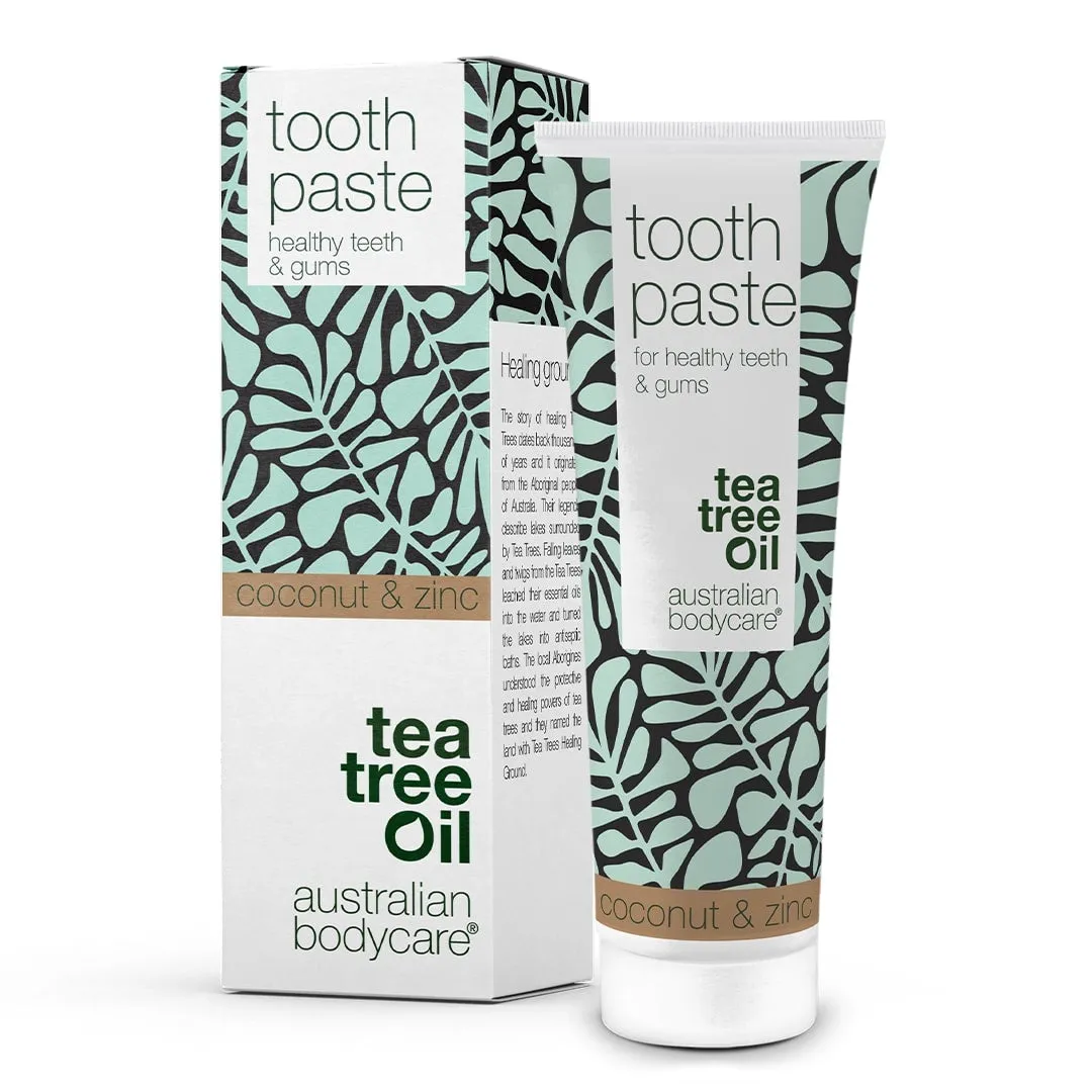 Tea Tree Oil Tooth Paste for healthy teeth and gums — For the daily care of gingivitis and oral thrush