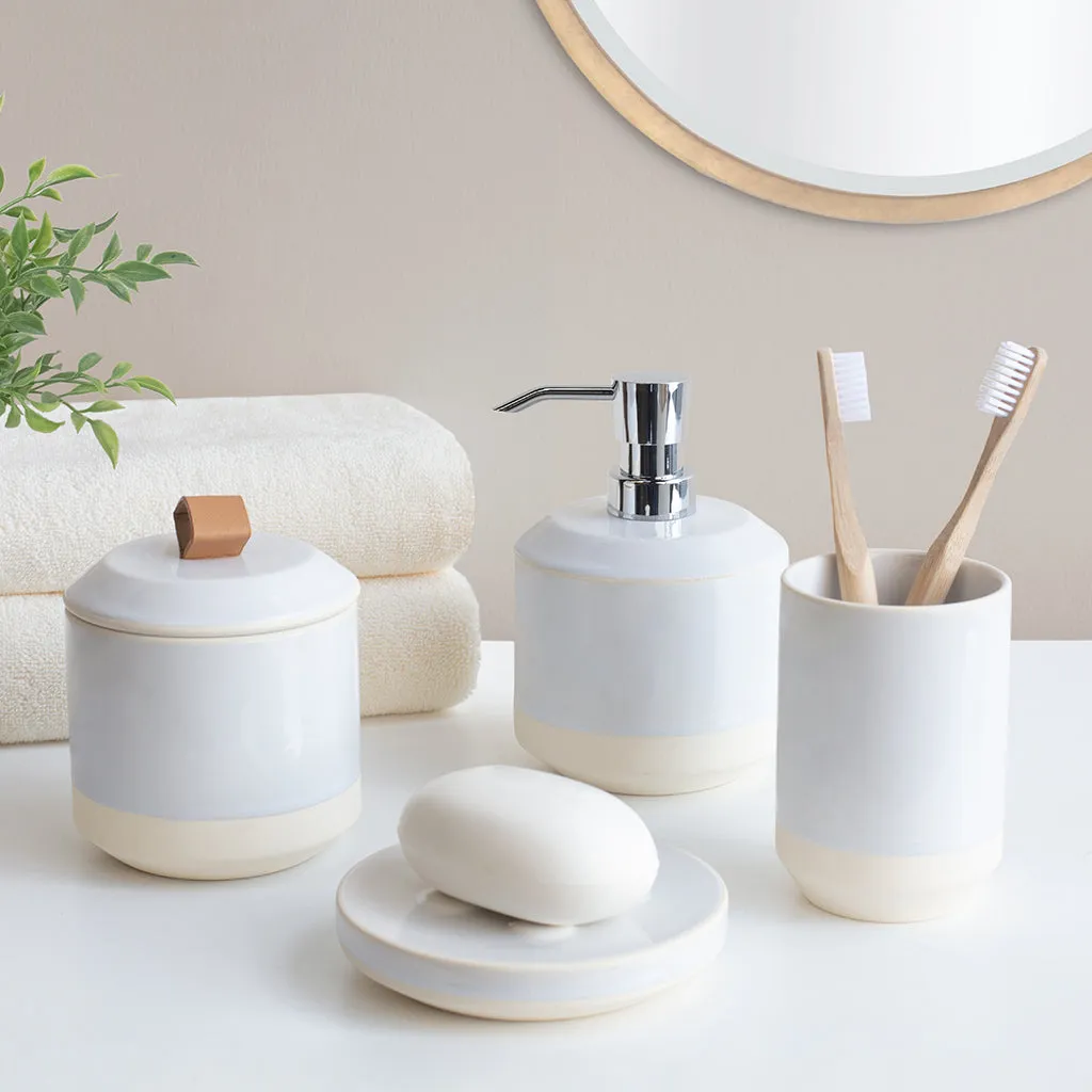 The Natural Ceramic Bath Accessories - Soap Dish