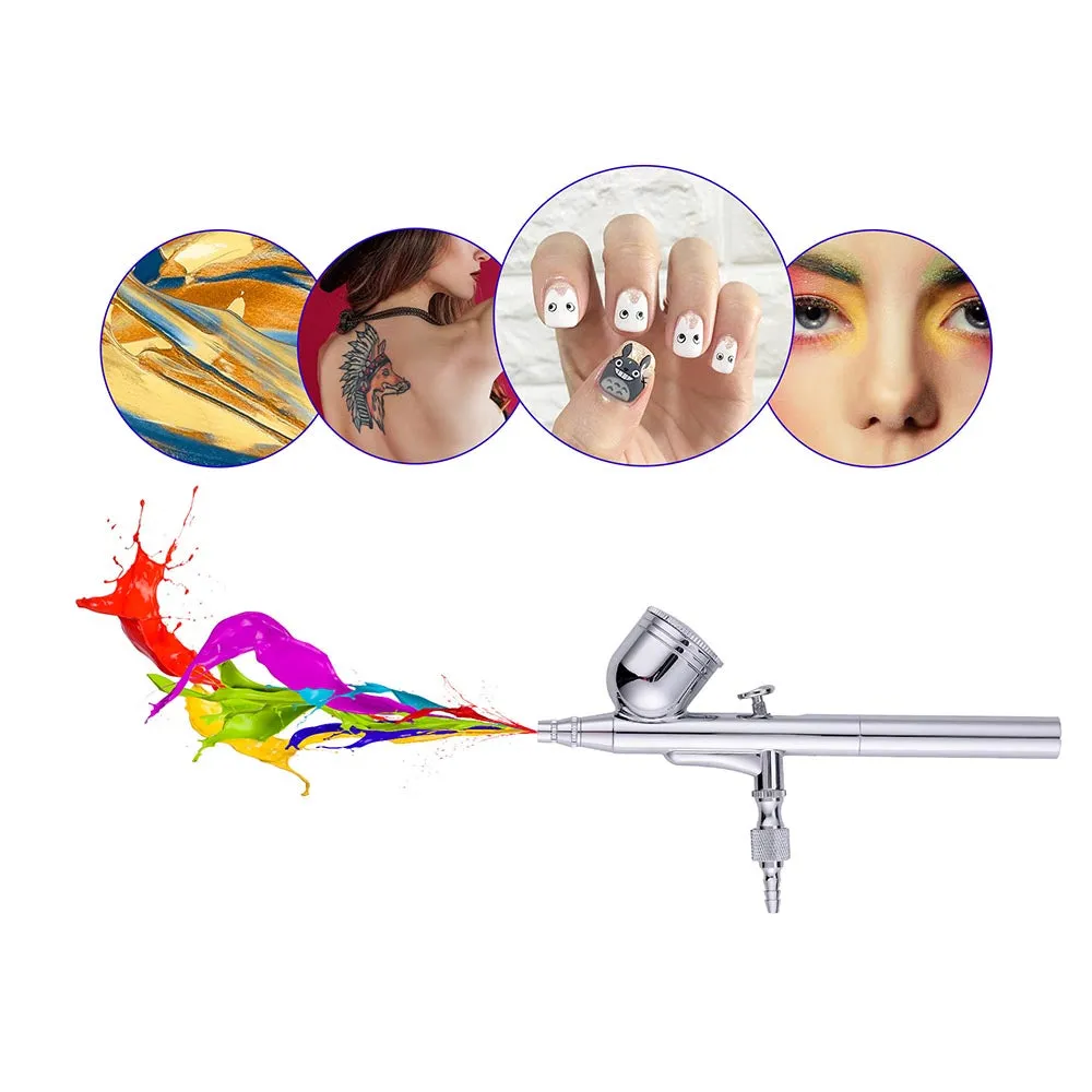 TheLAShop 0.3mm Nozzle Dual Action Gravity Feed Makeup Airbrush