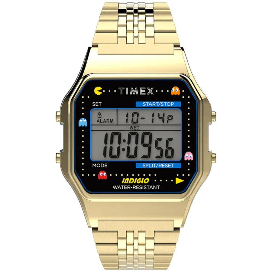 Timex T80 x PAC-MAN Digital Gold SS