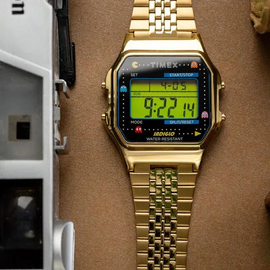 Timex T80 x PAC-MAN Digital Gold SS