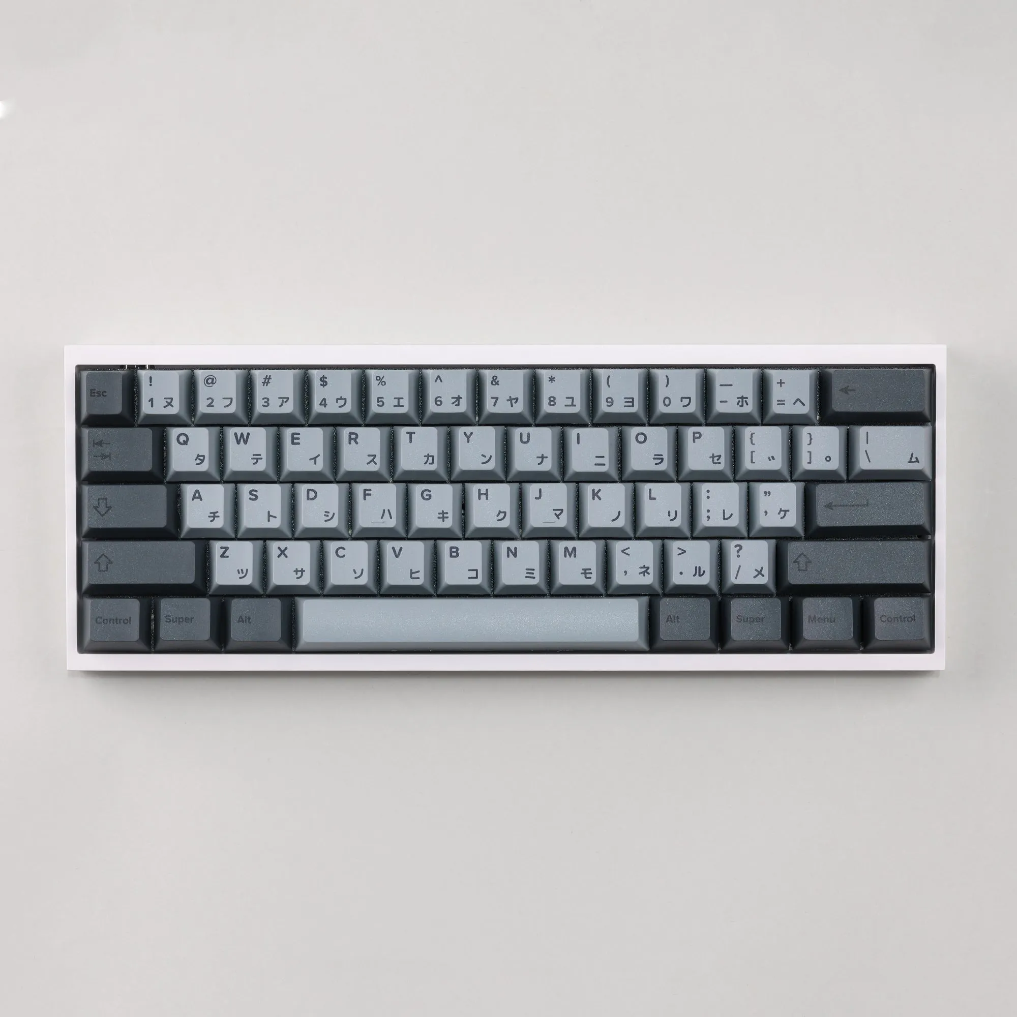 Tofu60 DZ60RGB ANSI Mechanical Keyboard With Cement Grey Japanese PBT Keycaps