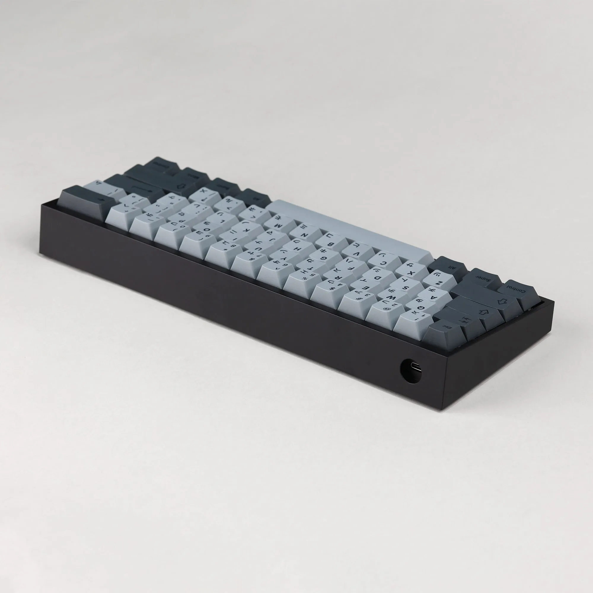 Tofu60 DZ60RGB ANSI Mechanical Keyboard With Cement Grey Japanese PBT Keycaps