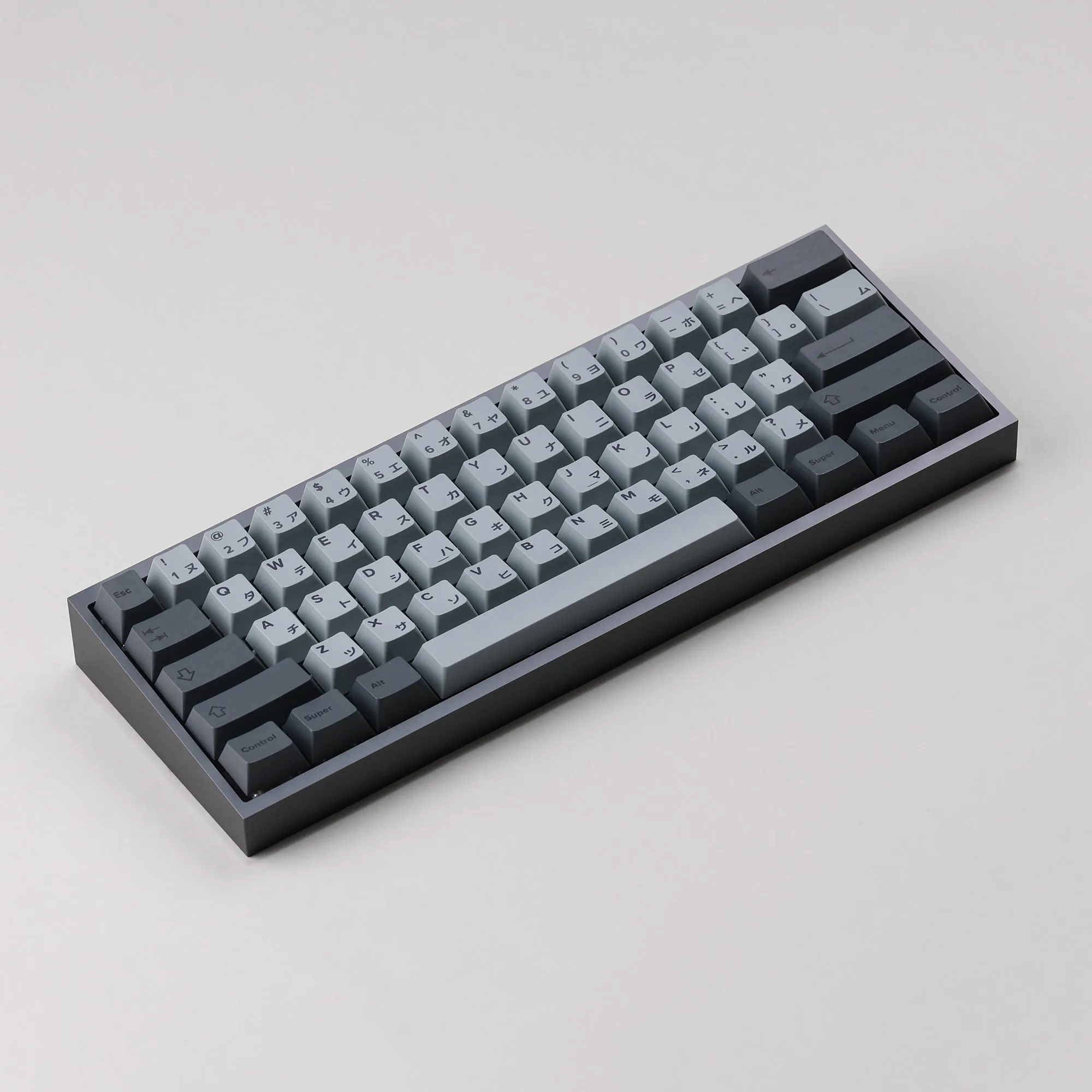 Tofu60 DZ60RGB ANSI Mechanical Keyboard With Cement Grey Japanese PBT Keycaps