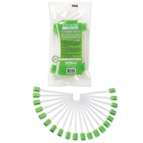 Toothette Plus Oral Swabsticks Foam Tip, Green, 6 Inch, Individually Wrapped, Nonsterile