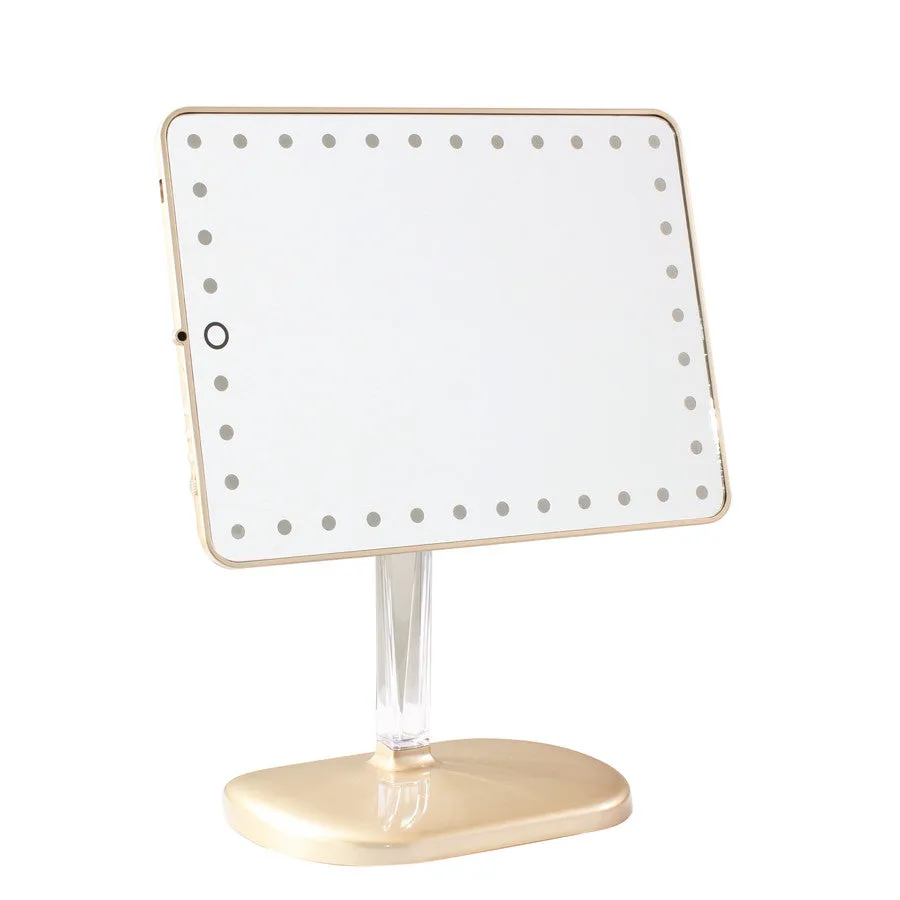 Touch Pro LED Makeup Mirror with Bluetooth Audio Speakerphone & USB Charger