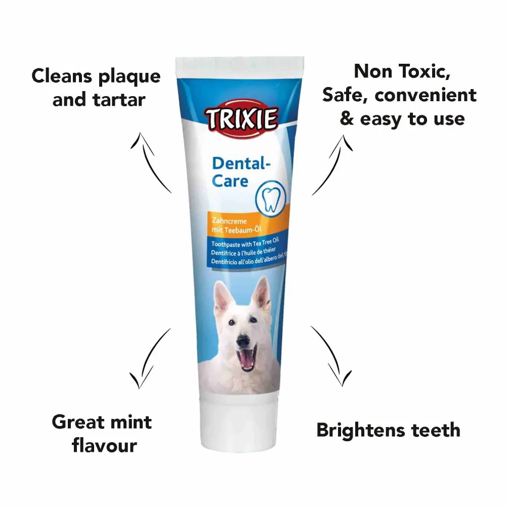 Trixie Toothpaste with Tea Tree Oil and Toothbrush for Dogs