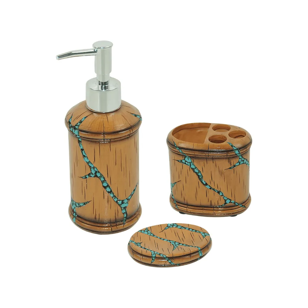 Turquoise Treasure 3 Piece Bathroom Set