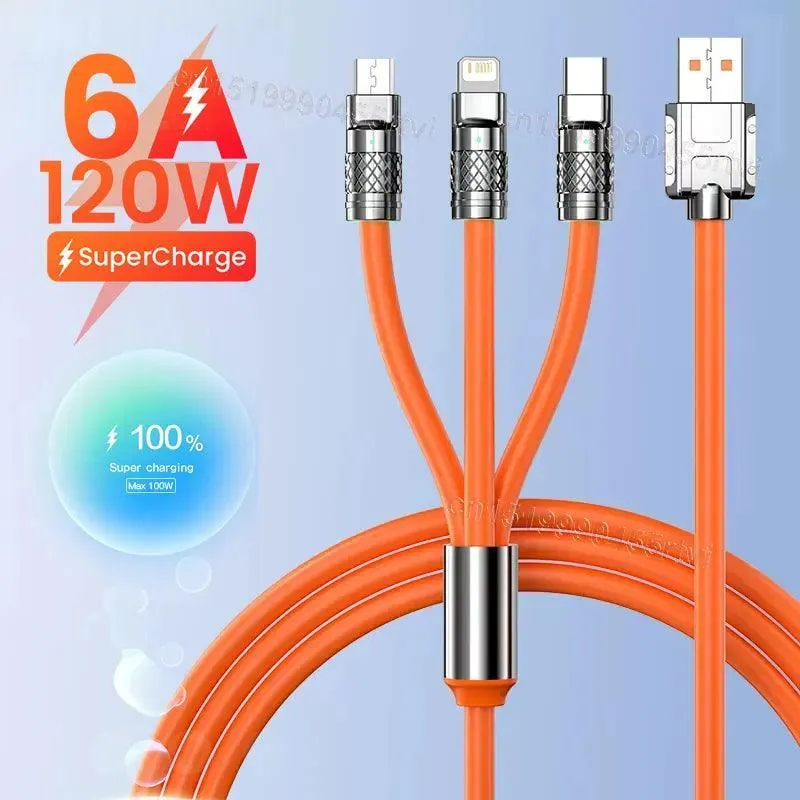 Ultimate Multi-Device Charging Cable: High-Speed Solution for iPhone, Samsung, Huawei - Fast Charge Compatible