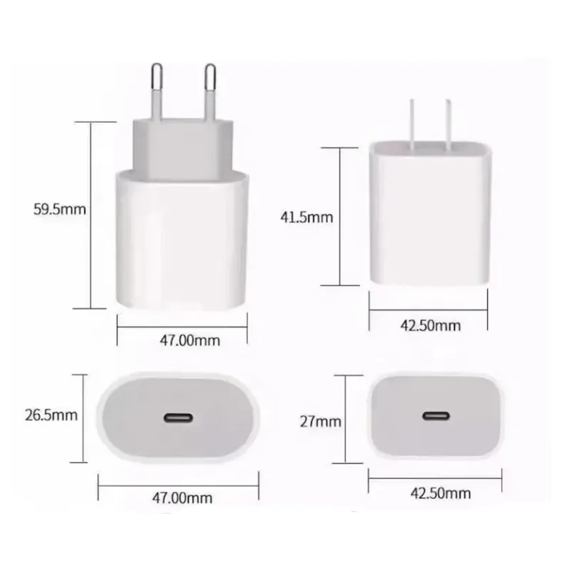 Universal Fast Charger Usb-C 20W Power Adapter 52217Pd