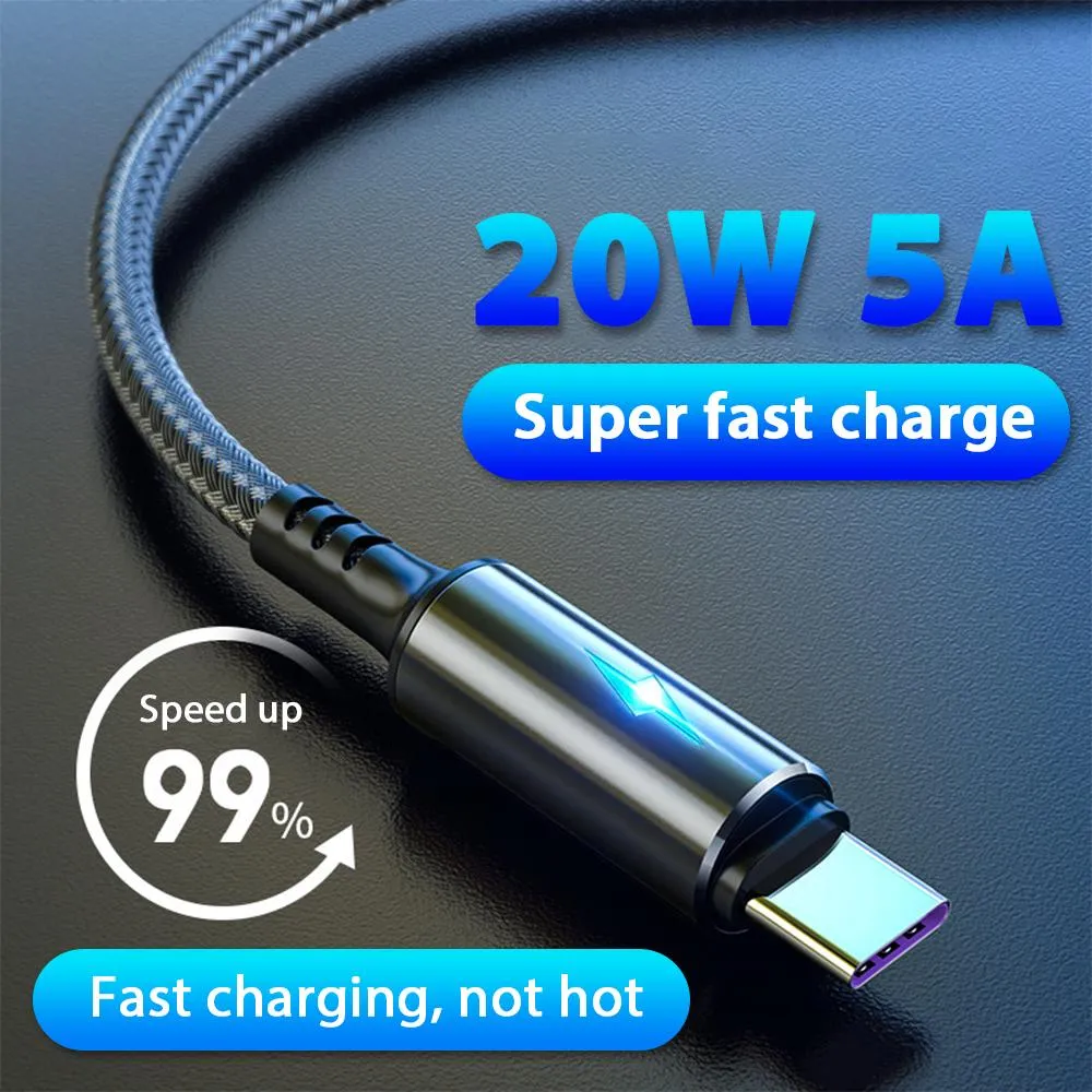 USB Type C Cable For iPhone Huawei Xiaomi Redmi Samsung S20 S10 SP