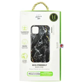 Uunique London Eco-Friendly Case for Apple iPhone 12 Mini - Black Marble