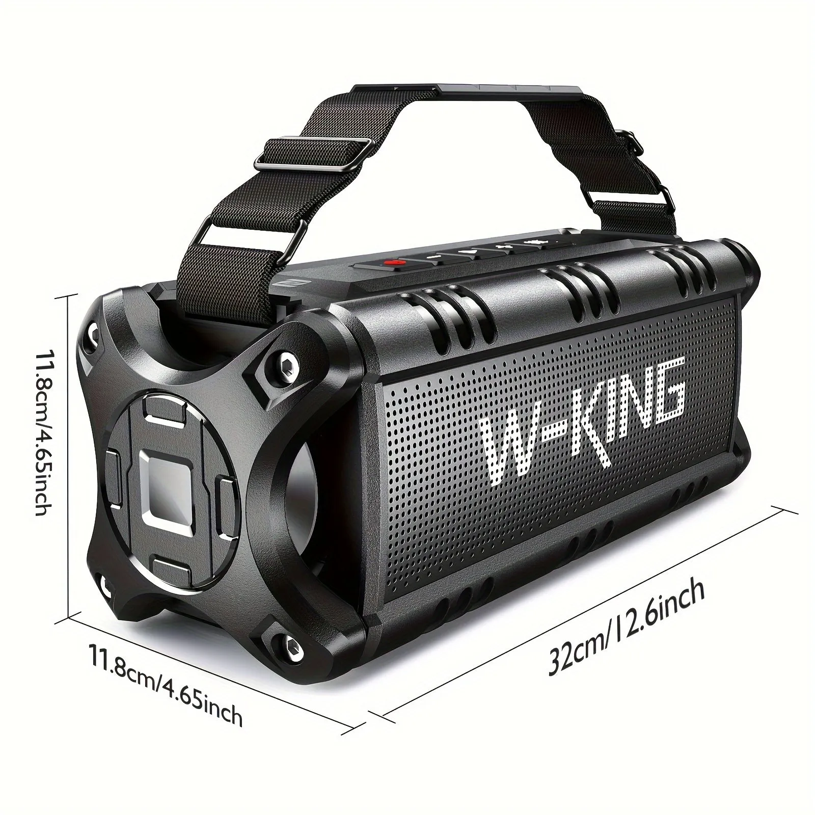 W-KING 50W Wireless Speaker, Loud Wireless, Large Outdoor Portable with Subwoofer for Deep Bass/Power Bank/TF/AUX/NFC/EQ