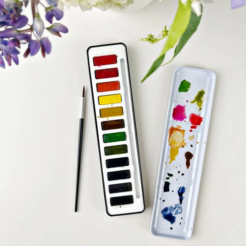 watercolor paint set