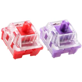 [Wholesale] CIY EVO Switch Evolution Linear Tactile 55g 60g mx stem switch for mechanical keyboard 50m Factory Lubed PC Nylon POK Red Purple