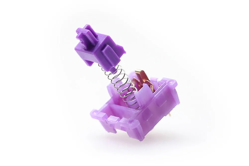 [Wholesale] CIY EVO Switch Evolution Linear Tactile 55g 60g mx stem switch for mechanical keyboard 50m Factory Lubed PC Nylon POK Red Purple