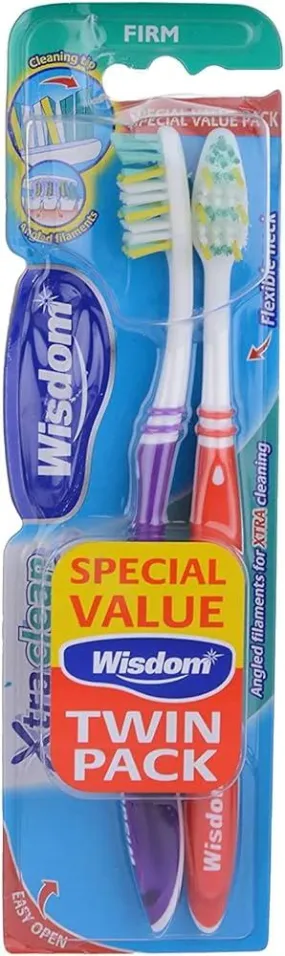 Wisdom Toothbrush Deep Clean Firm x2