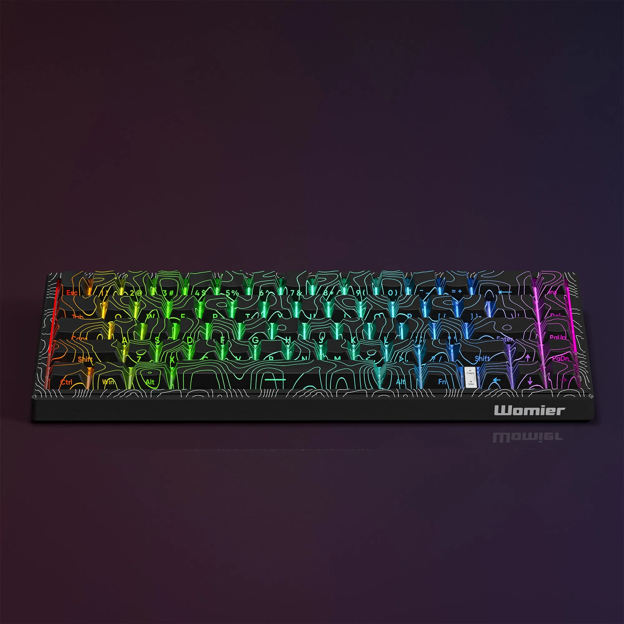 Womier M68 HE V2 65% Topographic Themed Hall Effect Wired Gaming Keyboard