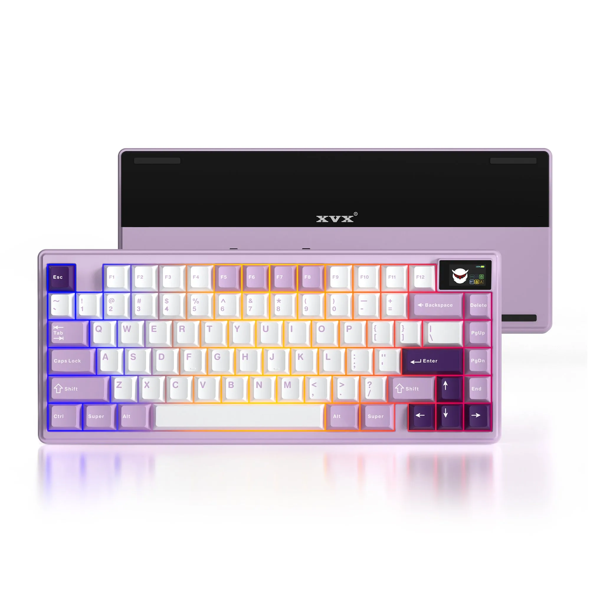 XVX K75 Pro CNC Aluminum Mechanical Keyboard Hot Swap Switchs Flex Cuts PCB With PBT Keycaps