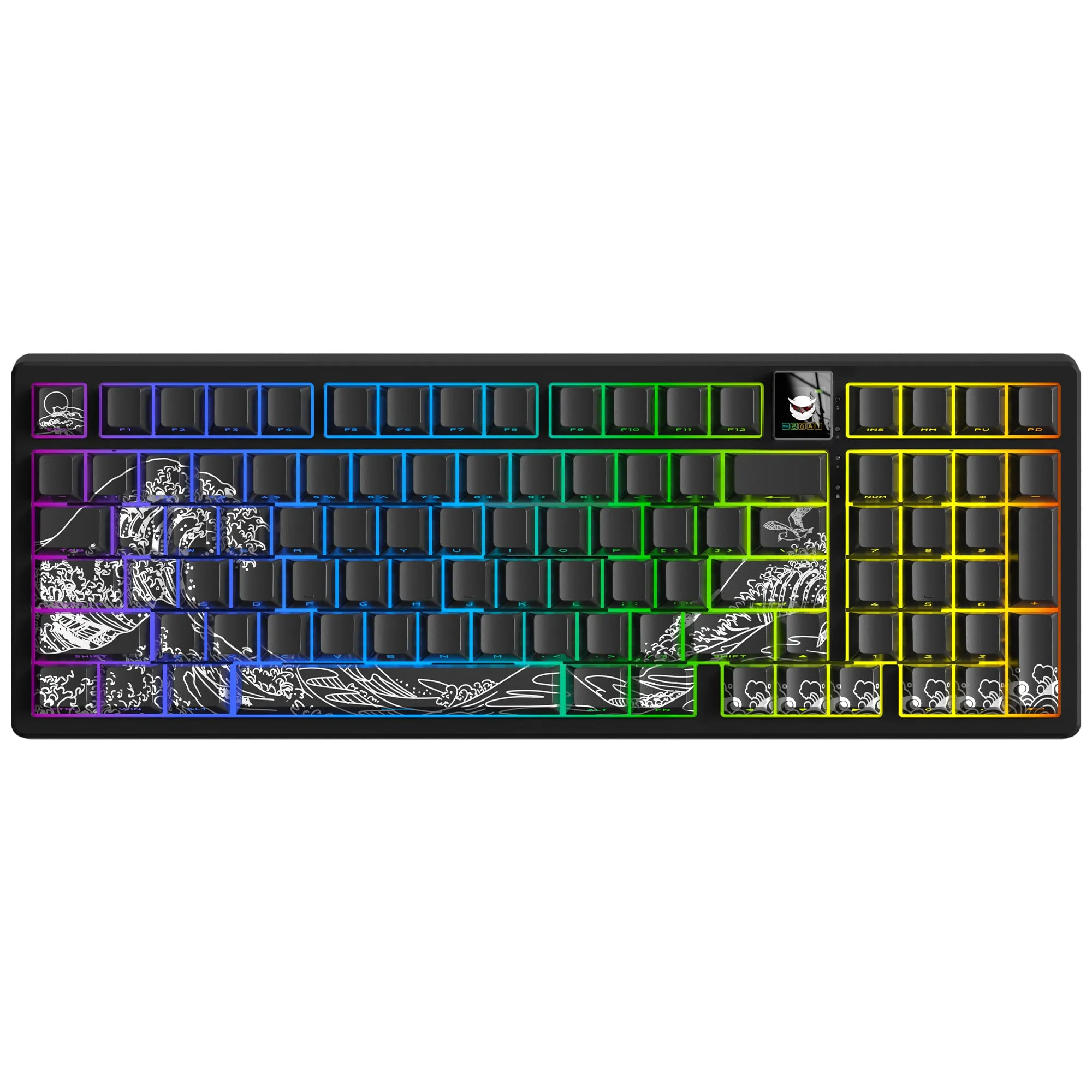 XVX K98 Tri-Mode Smart Display Mechanical Keyboard (Coral Sea/Gundam SEED)