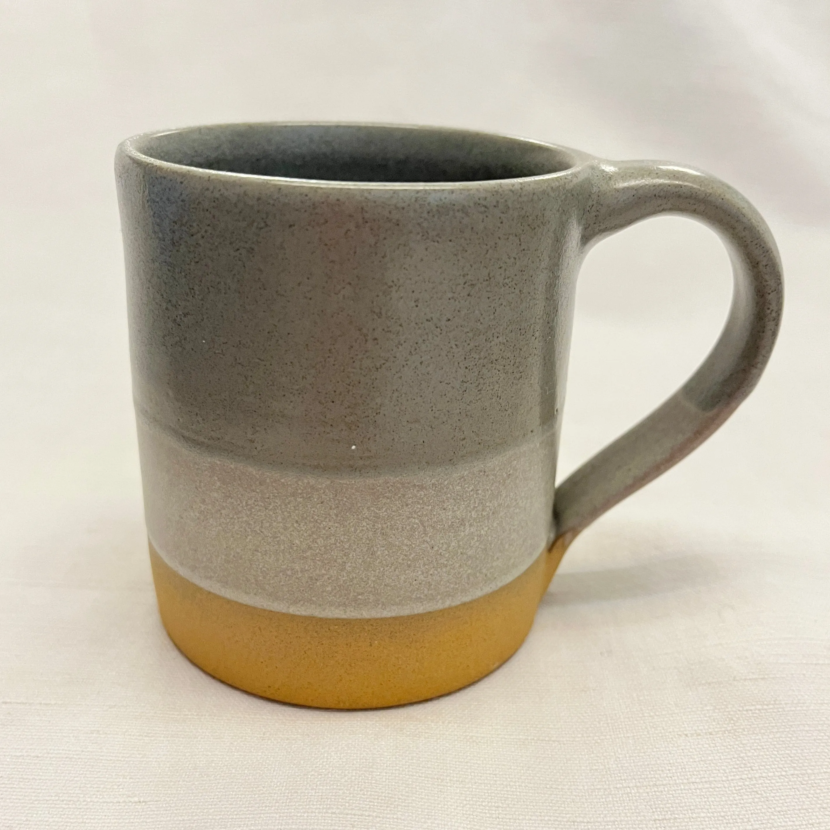 YALU Part Glazed Three Tone Ombre Stoneware Mug