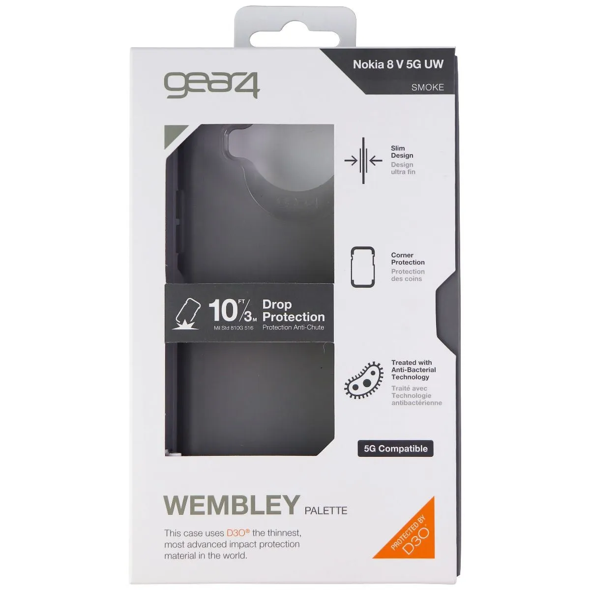 ZAGG Wembley Palette Flexible Case for Nokia 8V 5G UW - Smoke