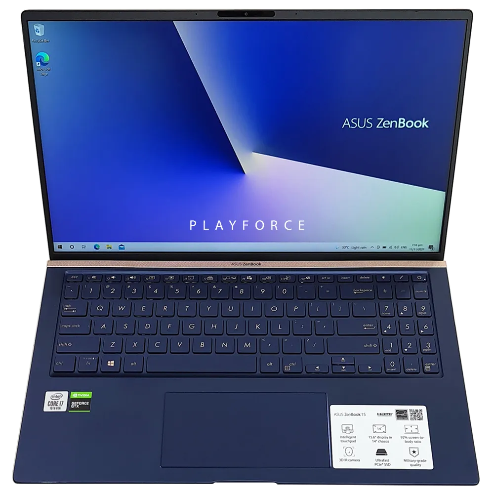 ZenBook 15 UX533FTC (i7-10510U, GTX 1650 MQ, 16GB, 1TB SSD, 15-inch)