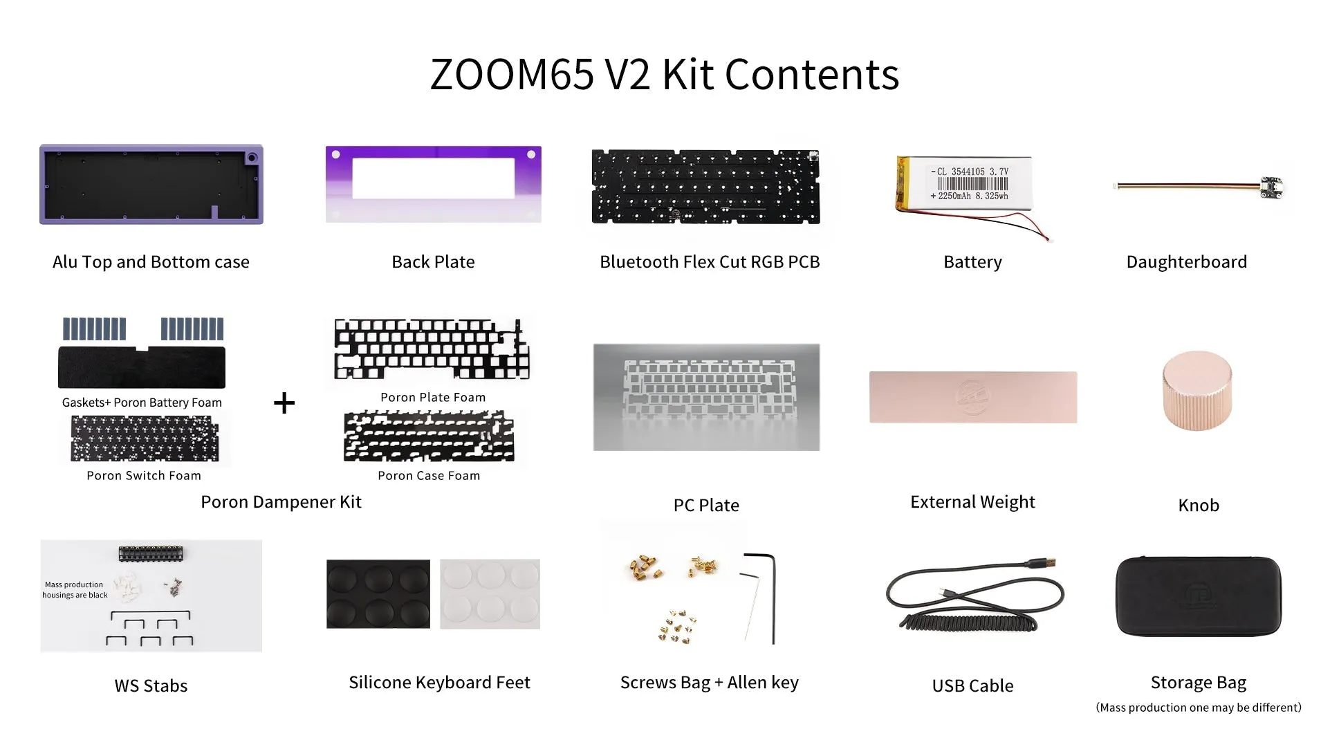 Zoom65 Essential Edition V2 - Teal Mechanical Keyboard Kit