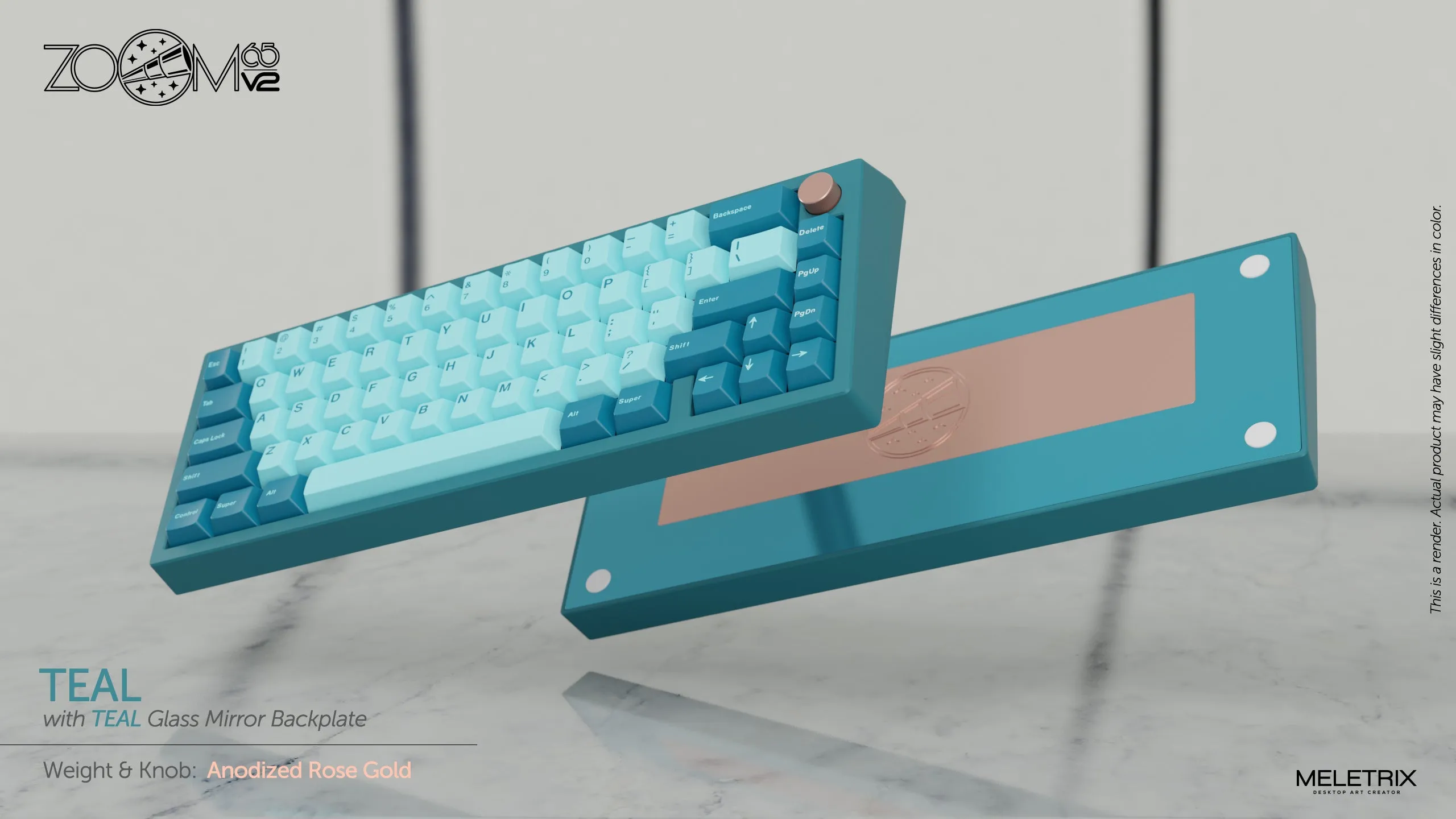 Zoom65 Essential Edition V2 - Teal Mechanical Keyboard Kit