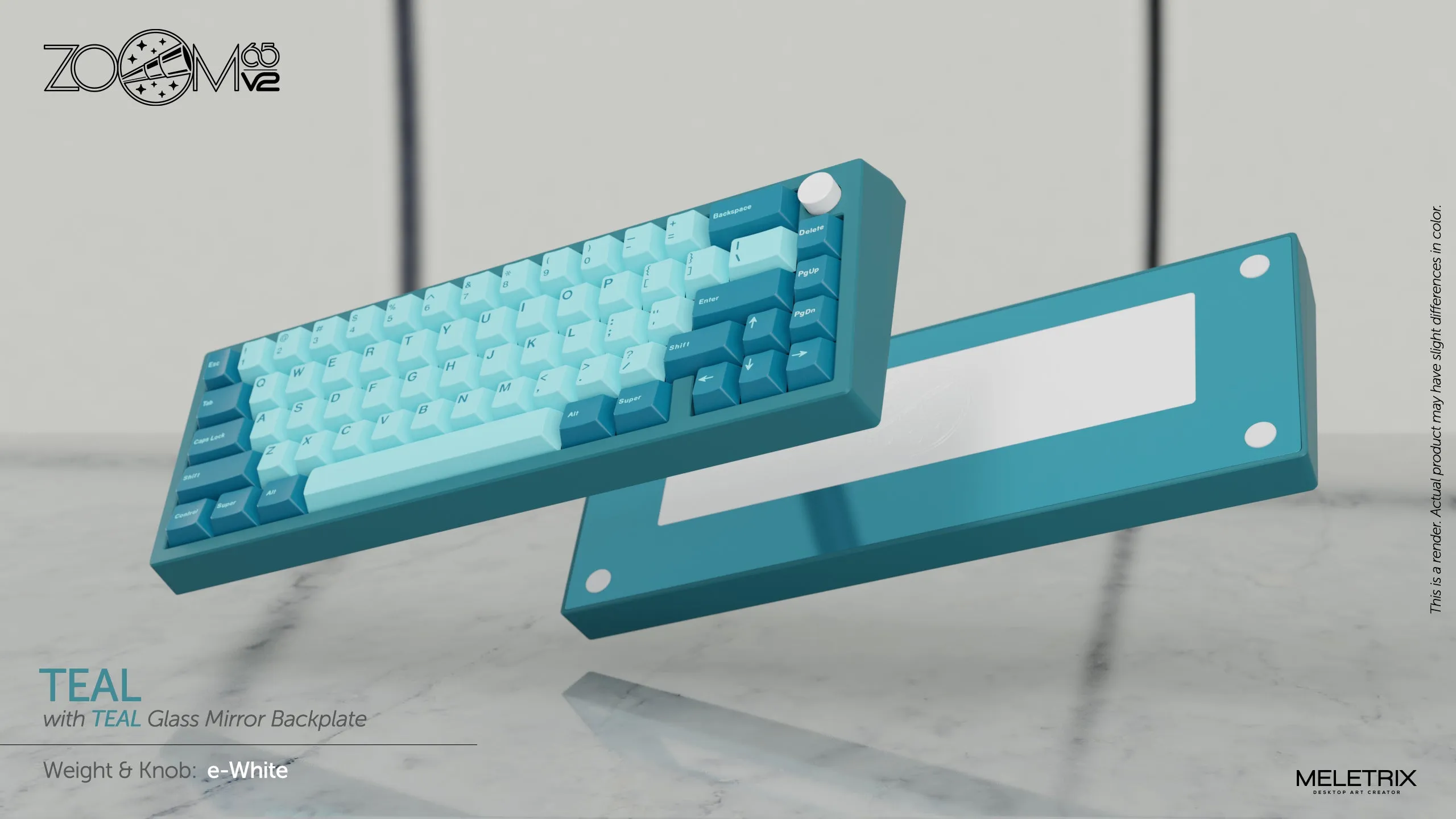 Zoom65 Essential Edition V2 - Teal Mechanical Keyboard Kit